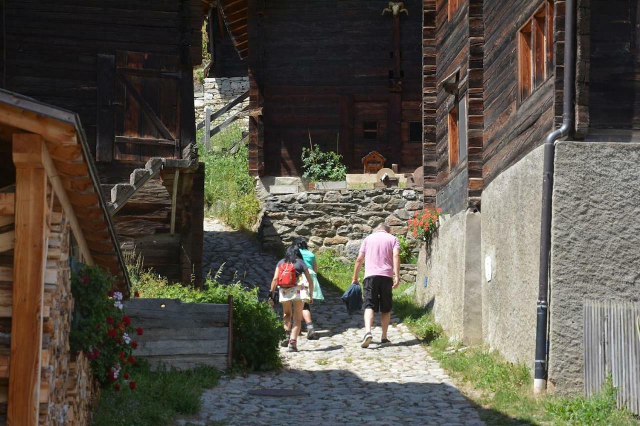 Denkmalgeschuetzter Spycher Total Renoviert Goms Экстерьер фото